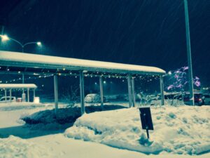 投稿についてもっと詳しく 雪が降ってきました.  ”snow”ing