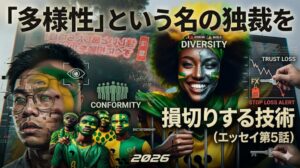 投稿についてもっと詳しく 『「多様性」という名の独裁を損切りする技術』（エッセイ第5話）