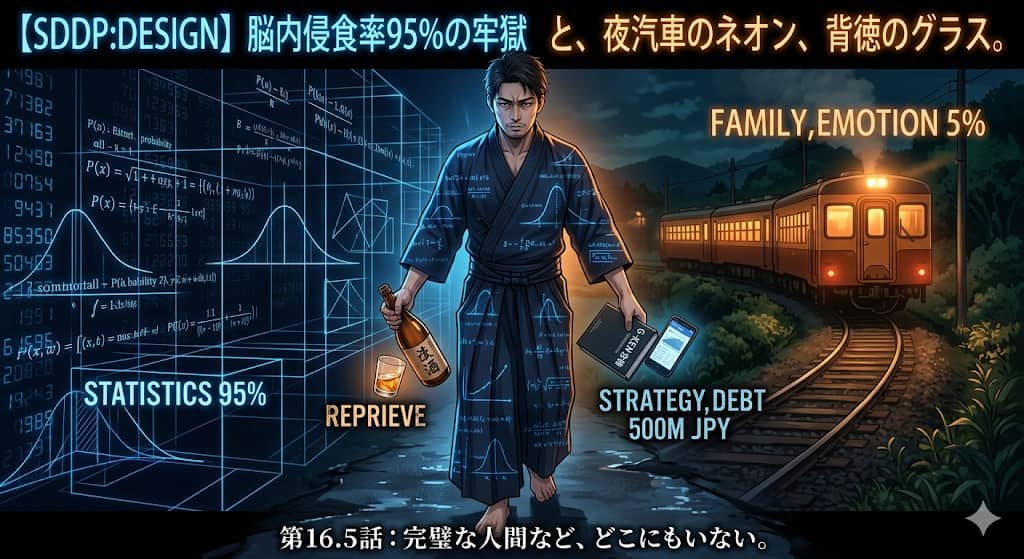 投稿についてもっと詳しく 第19話：【SDDP：Design】夜汽車のネオンと、背徳のグラス。〜脳内を侵食する数式の群れ〜
